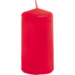 Ruedelafete Petite bougie cylindrique 6cm, Rouge