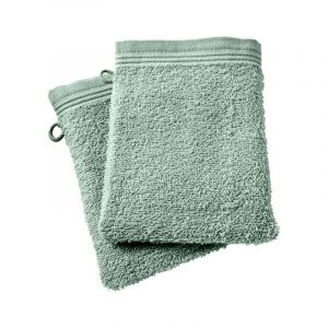 Univers décor Lot de 2 gants de toilette "Spa" 15 x 21 cm / 400 gr/m² - Couleur: "Spa" Menthe