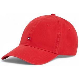Tommy Hilfiger Casquette Femme Essential Flag Soft en Coton, Multicolore (Medium Red), Taille Unique