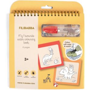 Filibabba My Favourite Water Colouring Book Dinos coloriage 3y+ 1 pcs