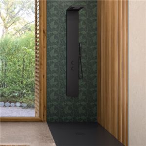 Image de Kinedo Panneau mural pour salle de bain Kinéwall Design 3 mm 125x202 claustra vertical