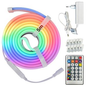 Horoz Electric Kit bande LED - DIGITAL-5 RGB - 12V - 10W/m - 200lm/m - IP65 - 5m avec télécommande