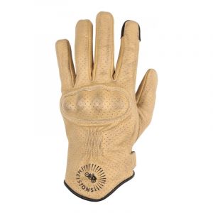Helstons Gants cuir Sun Air beige/noir- T12