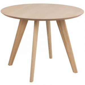 Hellin Table de salle à manger chêne blanchi L100 4 personnes - tiwi