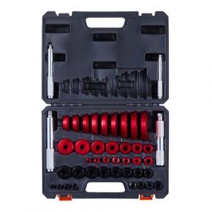 VEVOR Kit de Presse &agrave; Roulements 43 Pi&egrave;ces, Coffret d&rsquo;Outils de D&eacute;montage et de Montage de Bagues et Joints de Roulements, avec 39 Bagues et Axes de Poign&eacute;e, en Alliage d'Aluminium, Entretien Auto