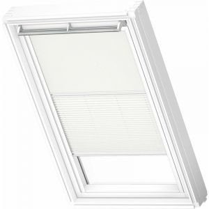 Velux Original Store Duo Occultant et Tamisant (DFD), Cadre Blanc, UK08 - Blanc