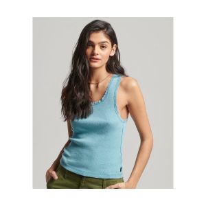 Superdry Débardeur avec liseré dentelle femme