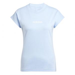 Adidas T-shirt Essentials Linear manches courtes bleu clair femme - M