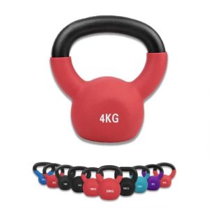 Wuuhoo Kettlebell Dwayne – Haltère à balancier avec revêtement en néoprène, Poids pour entaînements en fonte massive, 4kg