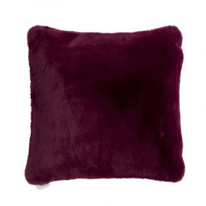 Coussin Imitation Fourrure "Cutie" 45x45cm Violet Prix