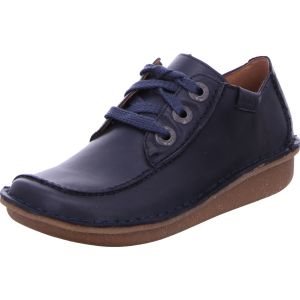 Clarks Femme Tissu Oxford, Cuir, Cuir Marine, 37 EU