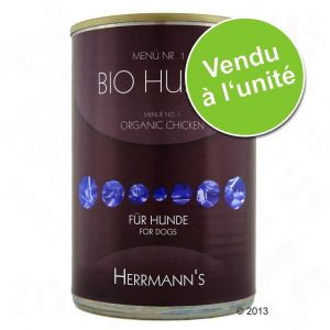 Image de Herrmanns Menu Classic - Paté pour chien : dinde bio, riz, légumes (6 x 400 g)