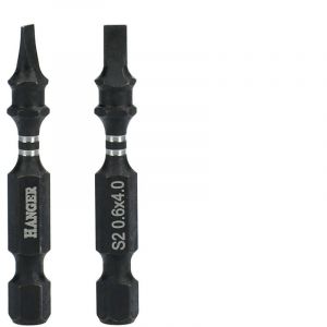 Hanger 2 embouts impact 1/4'' plat 4 mm longueur 50 mm 134057