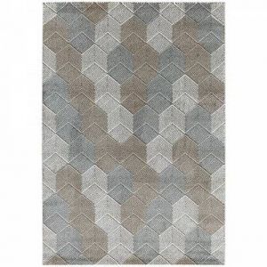 HEX - Tapis Vintage graphique Beige 80 x 150 cm