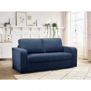 Bobochic Canapé droit convertible déplimousse COME tissu texturé