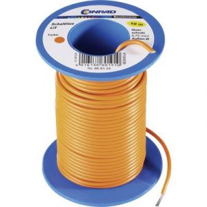 Tru Components Fil de câblage LiY 1566831 1 x 0.14 mm² bleu 10 m