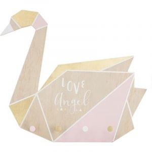 Image de Patère 4 Croc ts Cygne "Angel" 41cm Multicolore Prix