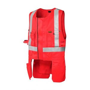 Blaklader Gilet Porte-Outils haute visibilit&eacute; - 30271804 - Rouge fluo - XXXL