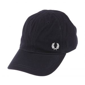 Image de Fred Perry Casquette Piqué Classic en coton bleu nuit