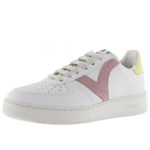 Victoria 1258201-WOMEN Madrid Basket Effet Cuir en Contraste Plateau Homme Rosa 40