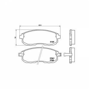 Brembo 4 plaquettes de frein P56021