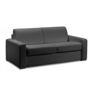 Italian Spirit Canapé convertible express 140 IMPERIAL matelas 22 cm sommier métal polyuréthane graphite