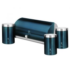 Berlinger Haus - bo&icirc;te &agrave; pain avec r&eacute;cipient BH-6734 aigue-marine