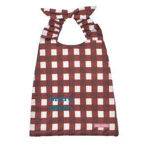 Little Crevette Serviette bavoir coton bio* bordeaux