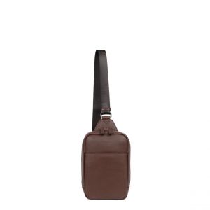 Hexagona Sac monobretelle CONFORT Chocolat en cuir Ora