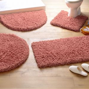 Tapis de bain pur coton 1500 g/m&sup2; CONFORT - terracotta