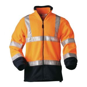 Elysee Veste softshell Haute visibilité Taille L, orange/marine