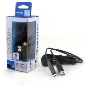 Nyko Câble de Chargement Recharge USB 2,7 mètres Pour Manette de Jeux GamePad Nintendo Wii U (WiiU)