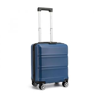 Kono Valise Cabine 45x20x35cm Valise de Voyage Trolley Rigide en ABS avec Bagages à Main à 4 roulettes et Serrure TSA, Marine