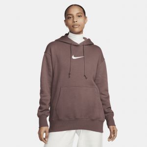 Nike Sweat à capuche oversize en tissu Fleece Sportswear pour femme - Marron - Taille L - Female