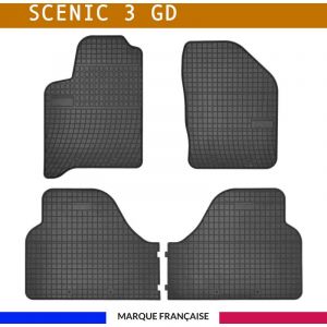 Renault Autosweet - Tapis de voiture - Sur Mesure pour scenic 3 gd (2009 - 2016) - 4 pièces - Tapis de sol antidérapant pour automobile - Souple