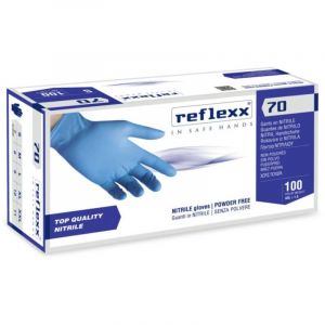 Reflexx Orobica Store - Gants en nitrile R70 sans poudre 100 % sans latex 4,9 g Cat. 3 100 pièces xxl