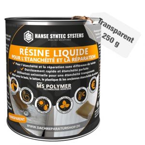 Image de Hanse Syntec Systems - Membrane d'Étanchéité - Joint exterieur et interieur - Colle Étanche pour Fissures & Fuites (Transparent, 250g)