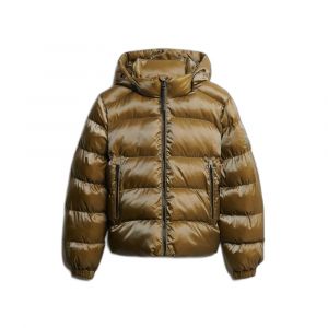 Superdry Veste à capuche Luxe Sports marron femme - M