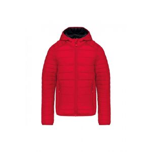 Kariban K6112 - Doudoune l&eacute;g&egrave;re capuche enfant Rouge - 10/12