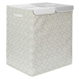 Je Cherche une Id&eacute;e RG0006, Panier &agrave; Linge Double 50X41X57 cm, Solution de Rangement, Design Tendance, Deux Compartiments pour Trier Facilement Le Linge, Capacit&eacute; de Stockage g&eacute;n&eacute;reuse