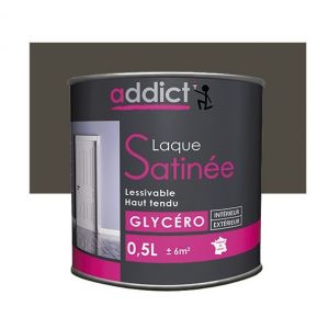 Addict Peinture laque multicouche Satinée 0,5 L - Manganèse - ADD113315