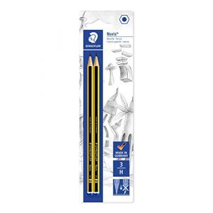 Staedtler 120-3 BK2D, H, Noir, Jaune, Allemagne, PEFC, Ampoule, 2 pièce(s)