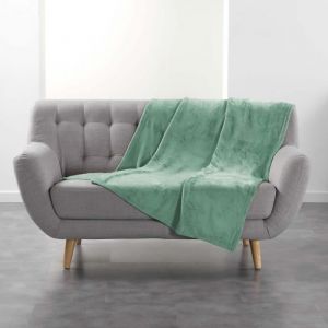 Plaid flanelle 125 x 150 cm Vert