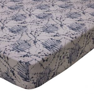 Drap housse CREPUSCULE 90x190x28 gris anthracite