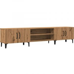 VidaXL Meuble Tv Ch&ecirc;ne Artisanal 180x31,5x40 Cm Bois D'ing&eacute;nierie