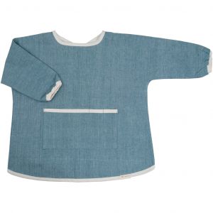 Bavoir bébé Fabelab Chambray Spruce