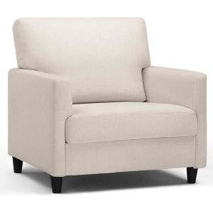 Fauteuil Salon, Fauteuil Relax, Chaise Longue, avec Accoudoirs et Dos épais, Siège Rembourré, Fauteuil Rembourré Sac à Ressorts Simple Salon Chambre
