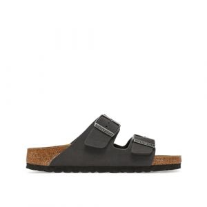 Birkenstock Sandales Arizona Birko-Flor Birkibuc étroites marron foncé - 38