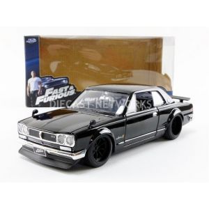 Jada Voiture Miniature de Collection TOYS 1/24 - Nissan Skyline 2000 GTR - Brian Fast And Furious - Black - 99686BK
