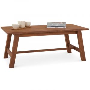 Idimex Table basse luzerna en bois massif - Brun foncé